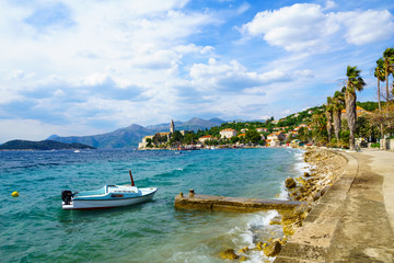Obraz premium Lopud Beach and Port