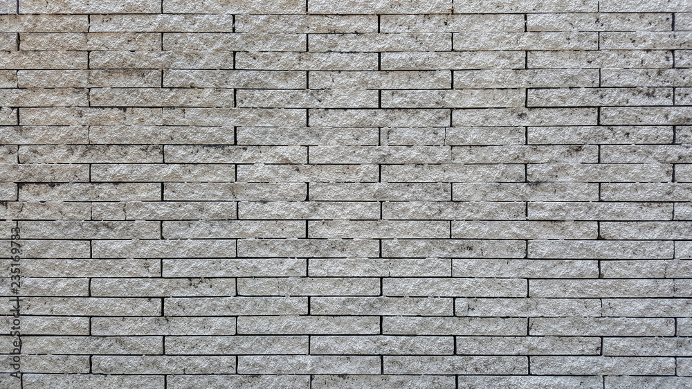 Wall mural grey stone brick wall texture background