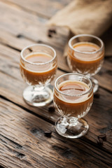 Strong coffee liqueur