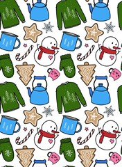 winter seamless pattern