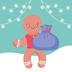 Christmas ginger cookie design