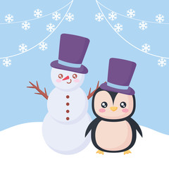cartoon snowman design