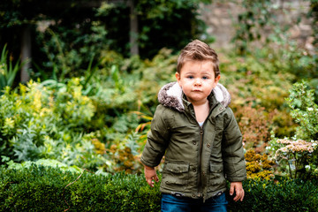Male toddler in the park