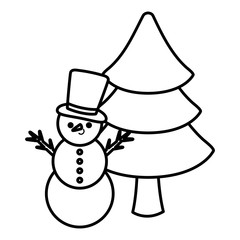 cartoon snowman design