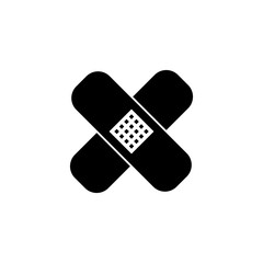 Silhouette icon plaster vector