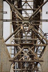 Industrial cranes in Gdansk shipyards