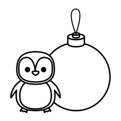 Christmas penguin design 