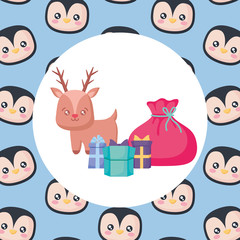 Christmas deer design