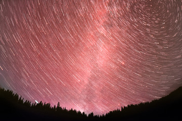 movement of stars in the sky