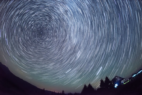 movement of stars in the sky