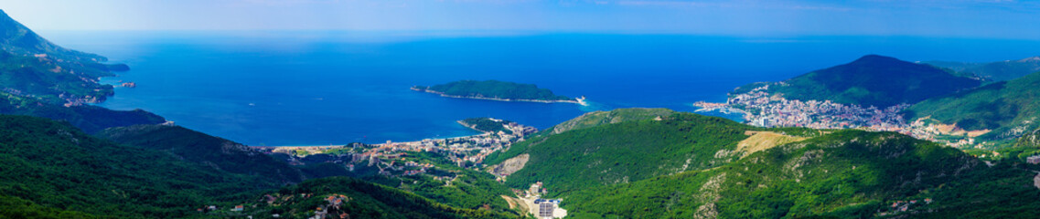 Fototapeta na wymiar Adriatic Sea coast Panorama