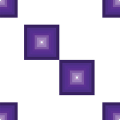 seamless pattern with dark purple squares vector isolated on white background
