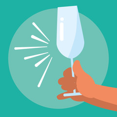 Champagne glass design