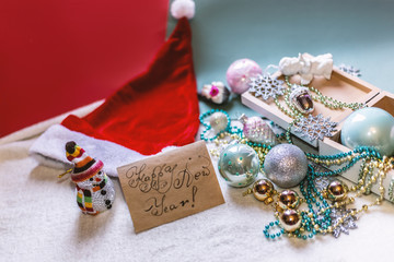 New year and Christmas concept still life photo