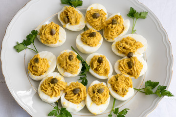 Easter eggs blessed as a starter