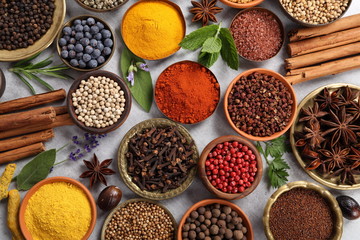 Spices and herbs.