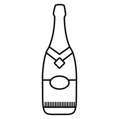 Champagne bottle icon