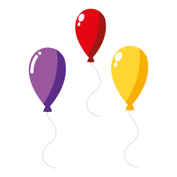 colorful balloons design
