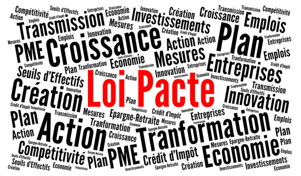 Loi pacte nuage de mots