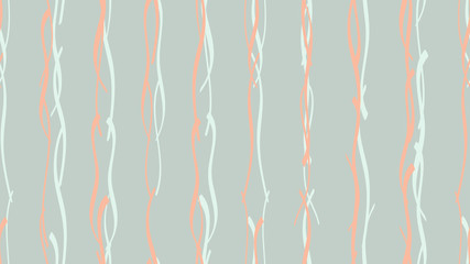 Easy pattern from smooth wavy color lines Element of bright packaging, tile, textile, wallpaper, cover, card, corporate identity design. Light calligraphic waves