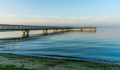 Obraz premium Wooden Pier Scene