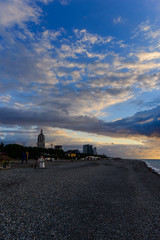 Fototapeta premium Vivid sunset over the Black Sea