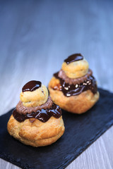 religieuse au chocolat, pâtisserie