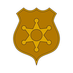 Sheriff badge symbol