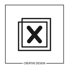 Initial Letter X Logo Template Vector Design