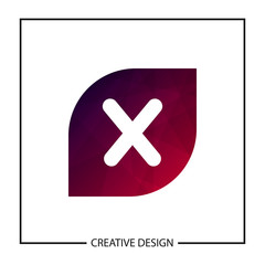 Obraz premium Initial Letter X Logo Template Vector Design