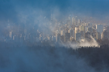 Vancouver In Clouds