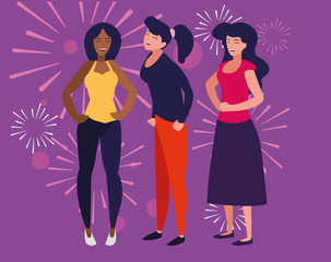 Cartoon women design