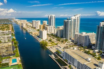 Foto op Plexiglas Aerial Hollywood Beach FL USA © Felix Mizioznikov