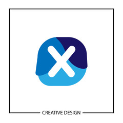 Fototapeta premium Initial Letter X Logo Template Vector Design