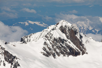 mountain peak in the alps