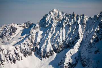 alps in the winter