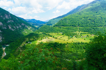 Fototapeta na wymiar Tara River landscape near Mojkovac