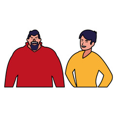 cartoon men design