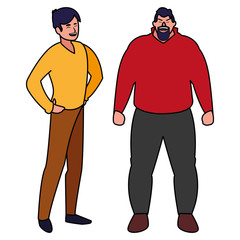 cartoon men design
