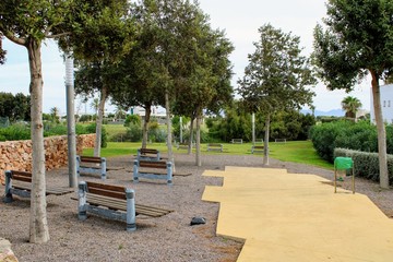 Recreational park in the city