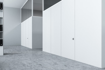 White doors in office interior