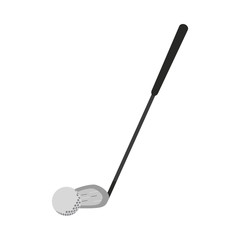 Golf club with ball