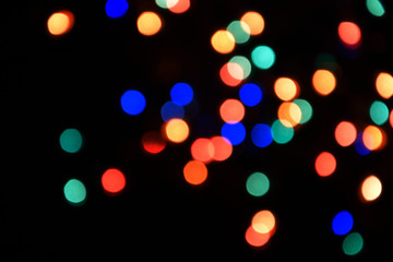 Christmas blur light bokeh abstract