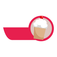 delicious cupcake sweet frame