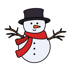 cute snowman christmas character