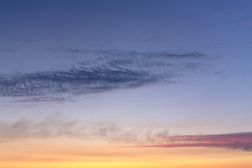 bright colors of the evening sky / nature is always pleased with something that is not repeatable