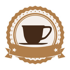 delicious coffee cup drink with lace