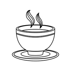 delicious coffee cup drink icon