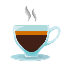 delicious coffee cup drink icon