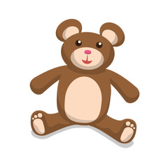 cute bear teddy character